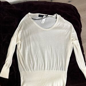 NWT Line the Label Off-White Modal & Cashmere Blend Sweater - oversized Medium